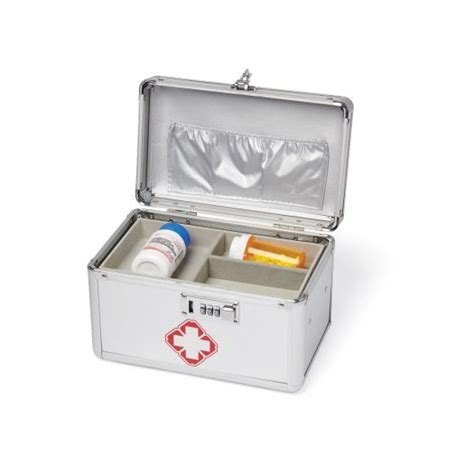 small metal medicine box|medication lock box with combination.